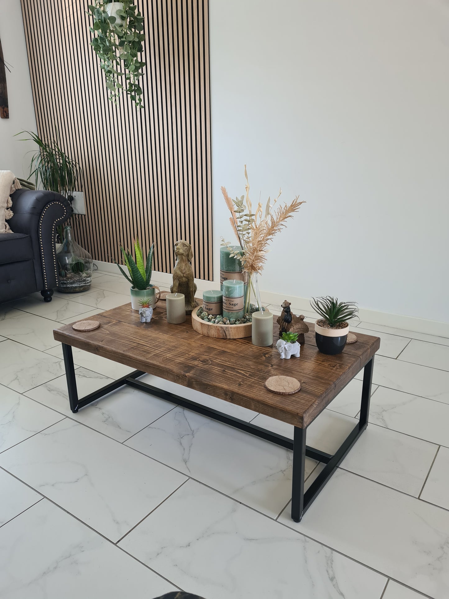 Coffee table/end table/rustic/industrial