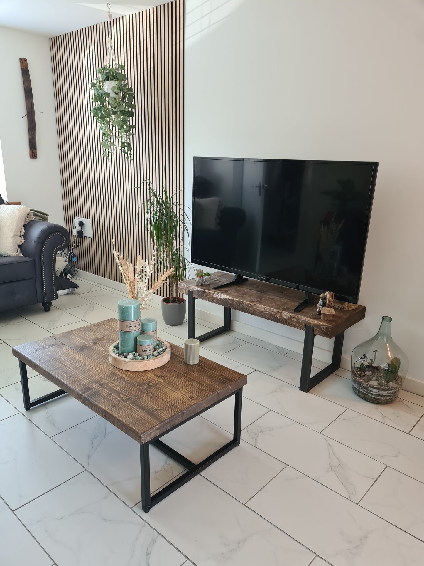 Coffee table/end table/rustic/industrial