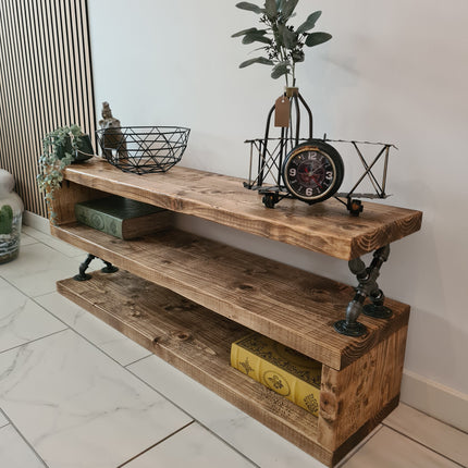 TV Stand-Media Unit-Rustic-Industrial | UK Made