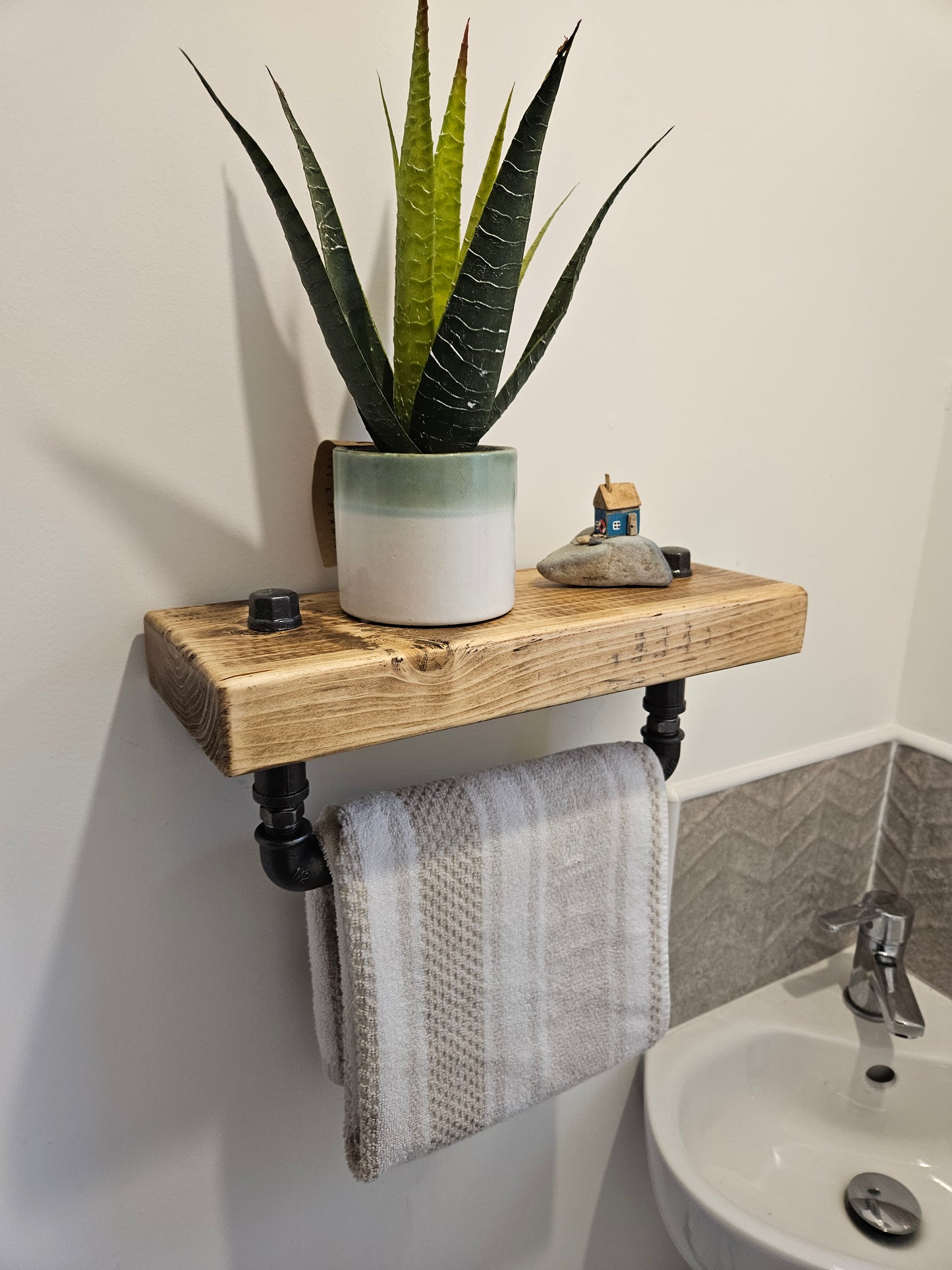 Shelving unit-towel holder | UK Made