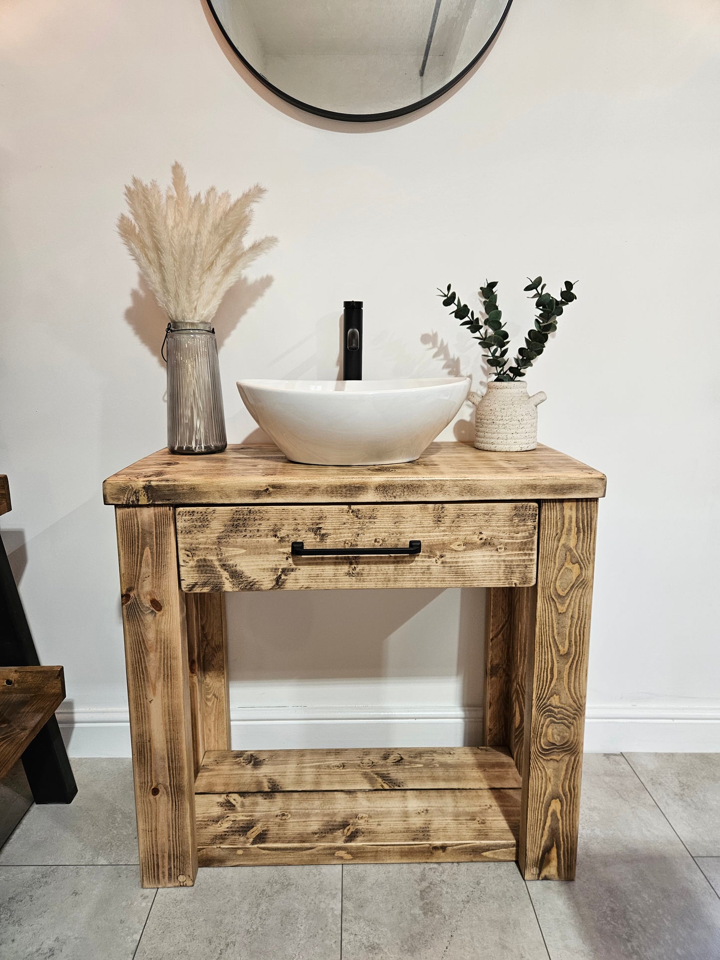 Vanity unit-drawer-Rustic-Modern | UK Made - DK Fabrications