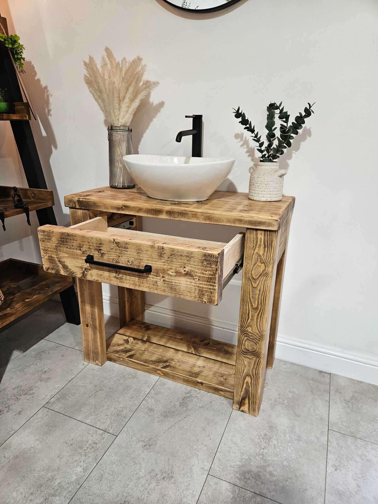 Vanity unit-drawer-Rustic-Modern | UK Made - DK Fabrications