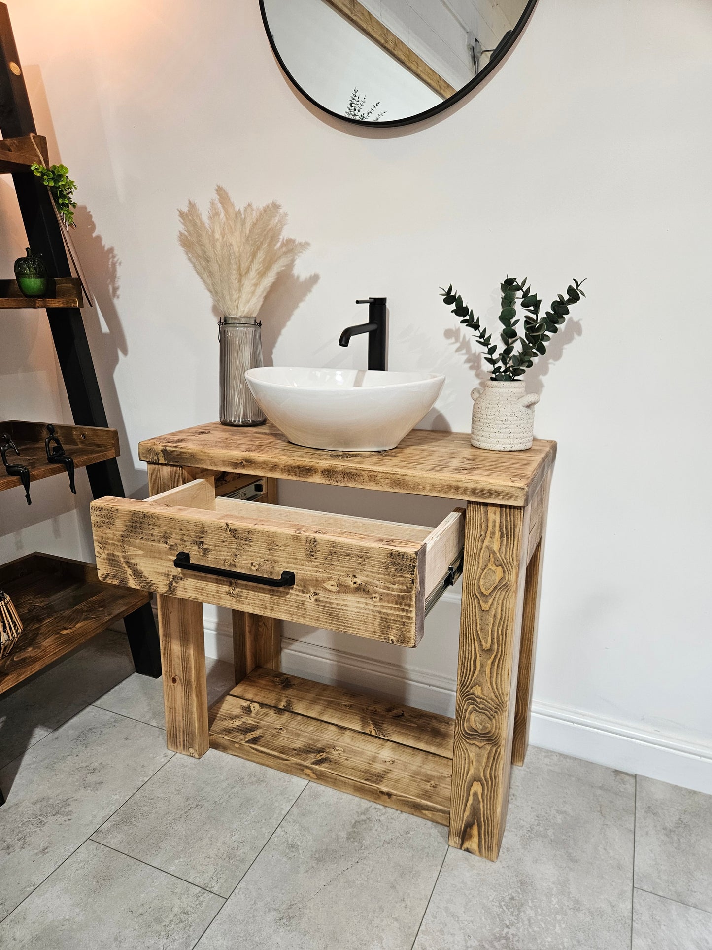 Vanity unit-drawer-Rustic-Modern | UK Made - DK Fabrications