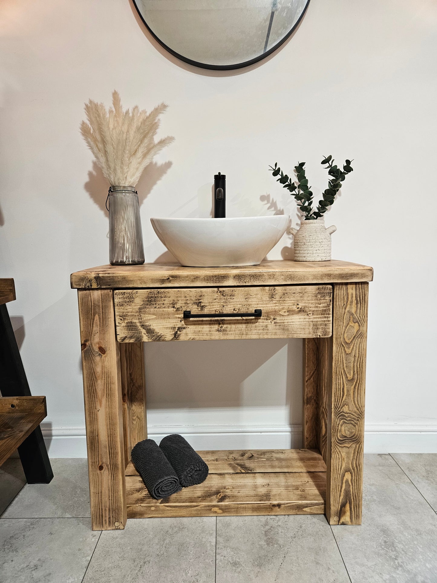 Vanity unit-drawer-Rustic-Modern | UK Made - DK Fabrications