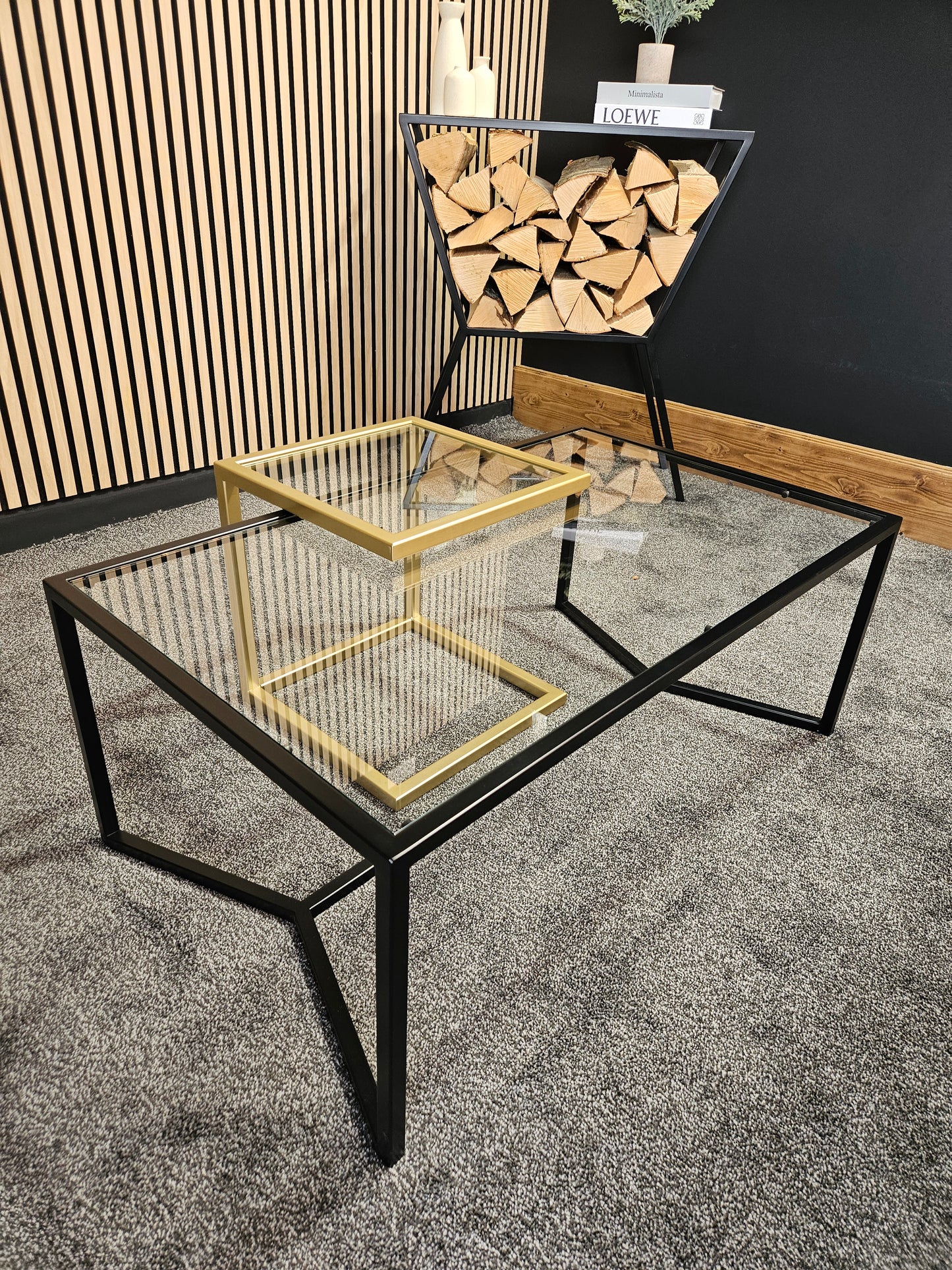 Cantilever ottoman table - DK Fabrications