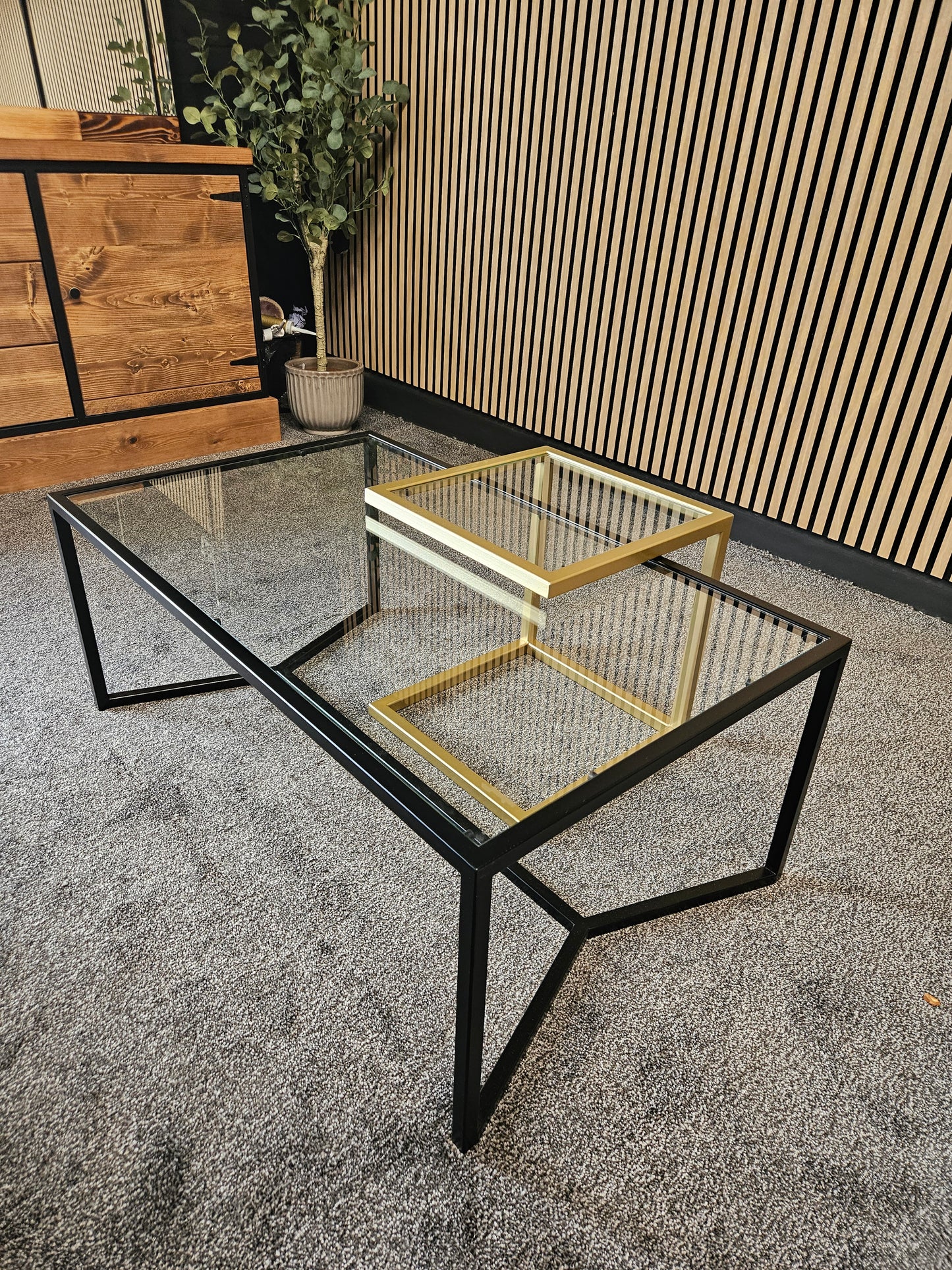 Cantilever ottoman table - DK Fabrications