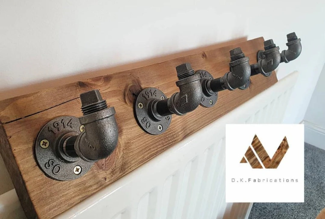 Industrial coat rack-iron hooks | UK Made