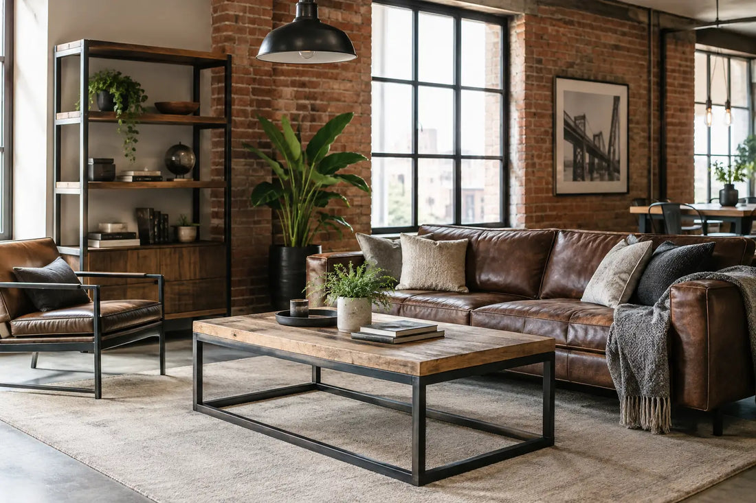 How to Style an Industrial Living Room at Home
