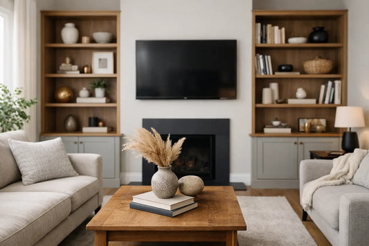 Bespoke Alcove Shelving Case Study for a Living Room