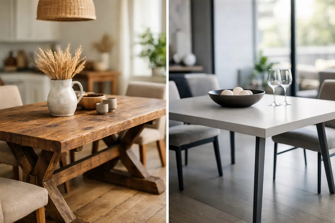 Rustic vs Modern Dining Tables: Which Fits?