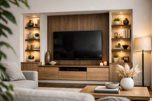Bespoke TV Unit for Alcove Example Ideas