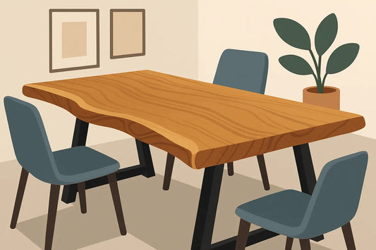 Live Edge Oak Dining Tables in the UK: What Matters - DK Fabrications
