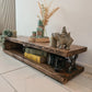 Industrial Rustic TV Stand – Solid Wood & Metal - DK Fabrications