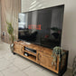 Industrial TV Stand – Metal & Wood Media Console - DK Fabrications