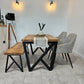 Industrial Dining Table – Wood & Metal Table - DK Fabrications