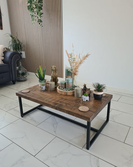 Coffee table-end table-rustic-industrial | UK Made