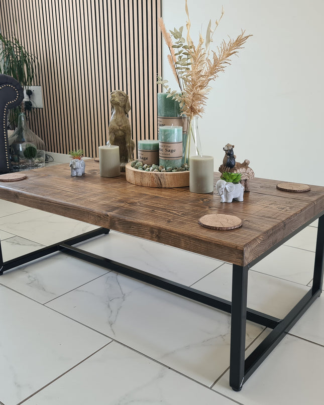 Coffee table-end table-rustic-industrial | UK Made