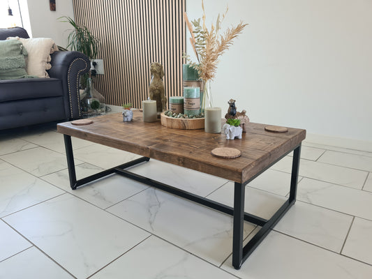 Coffee table/end table/rustic/industrial