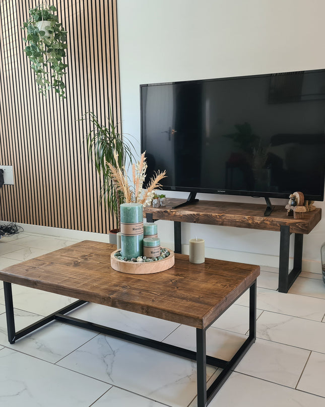 Coffee table-end table-rustic-industrial | UK Made