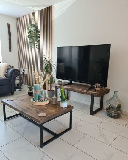 Coffee table-end table-rustic-industrial | UK Made