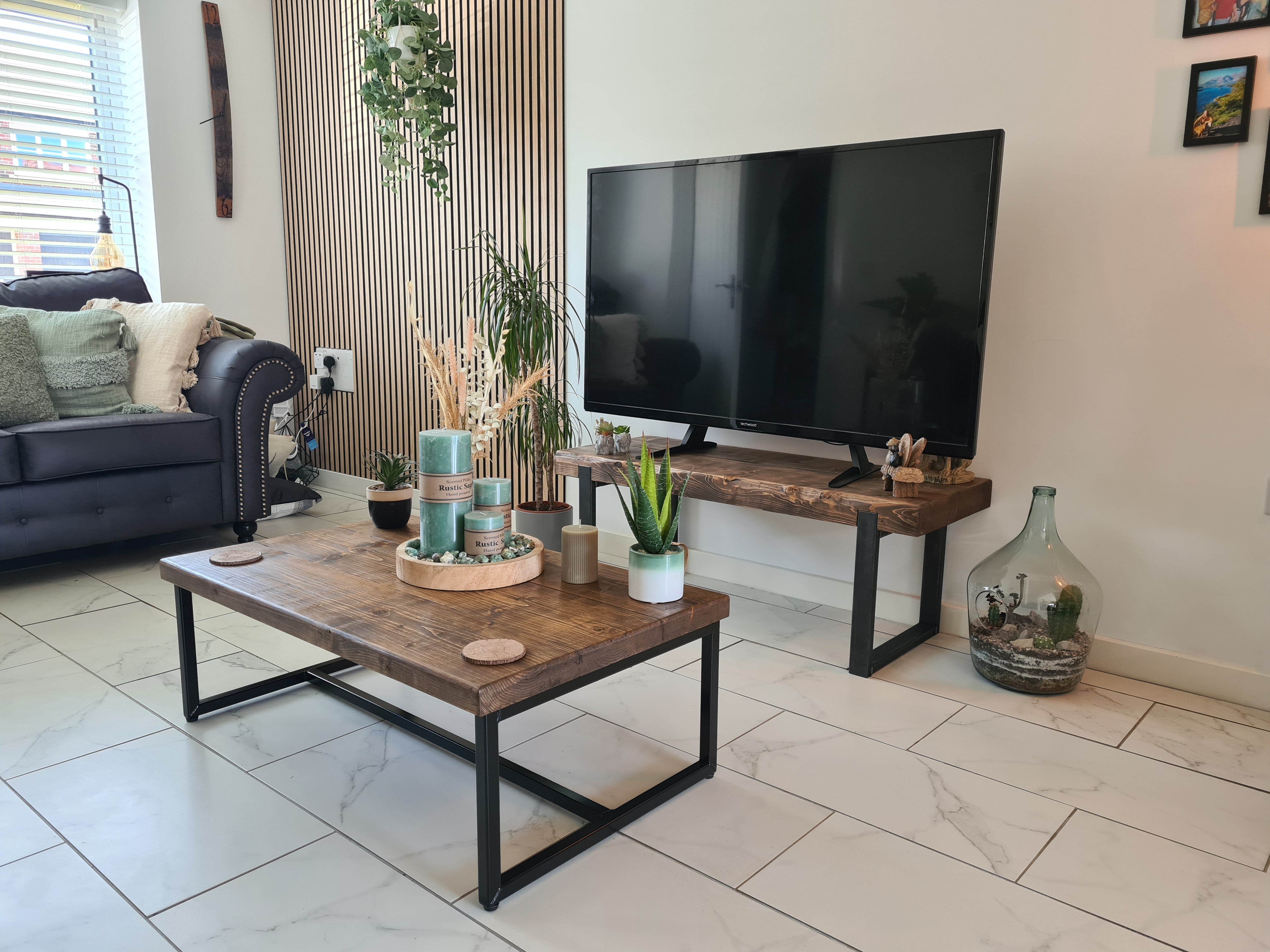 Farmhouse coffee table store and tv stand