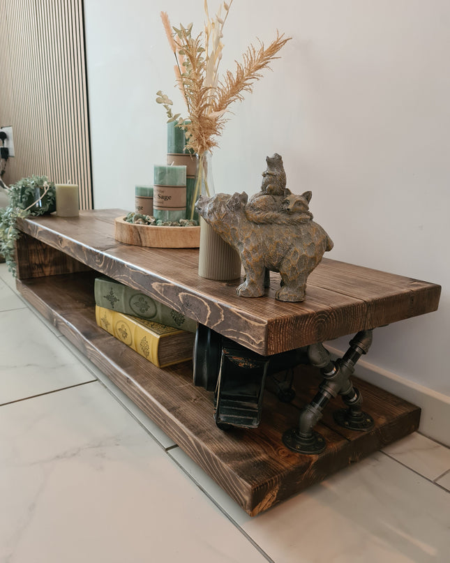Rustic Industrial TV Stand-Media unit | UK Made