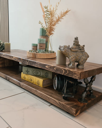Rustic Industrial TV Stand-Media unit | UK Made