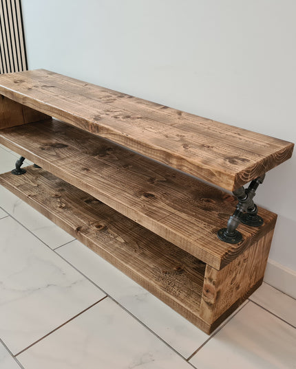 TV Stand-Media Unit-Rustic-Industrial | UK Made