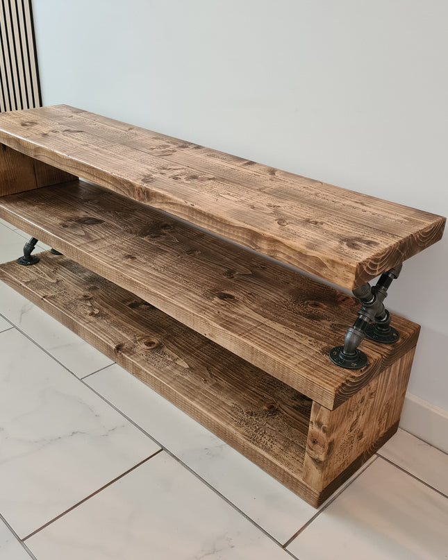 TV Stand-Media Unit-Rustic-Industrial | UK Made