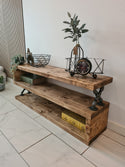 TV Stand-Media Unit-Rustic-Industrial | UK Made