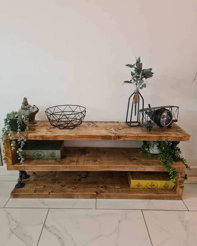TV Stand-Media Unit-Rustic-Industrial | UK Made