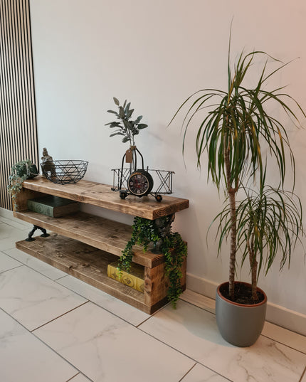 TV Stand-Media Unit-Rustic-Industrial | UK Made