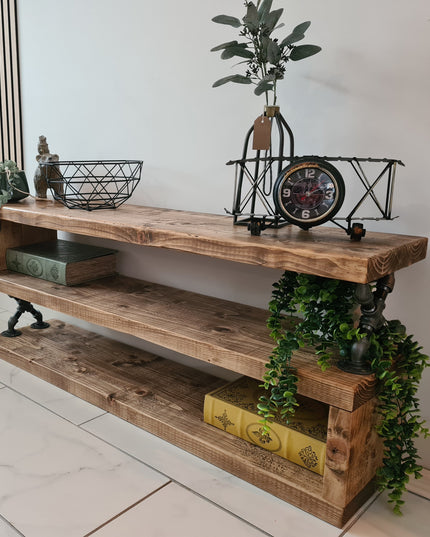 TV Stand-Media Unit-Rustic-Industrial | UK Made