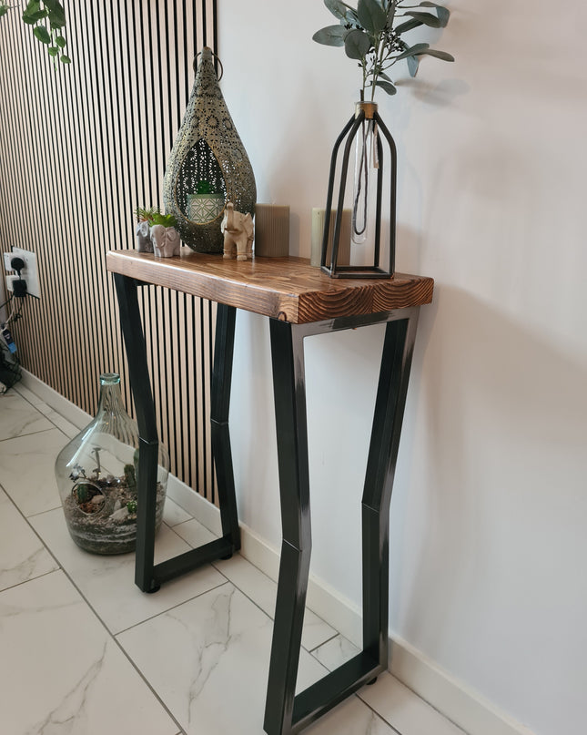 Console Table - Industrial Rustic | UK Made