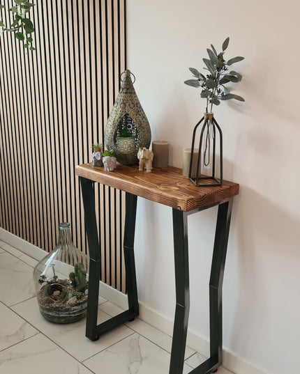 Console Table - Industrial Rustic | UK Made