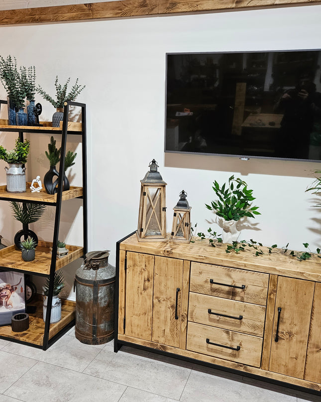 Sideboard Industrial Rustic-drawrrs | UK Made - DK Fabrications