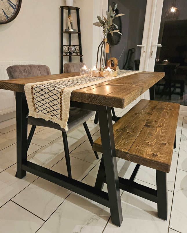 Industrial A Frame Dining table | UK Made