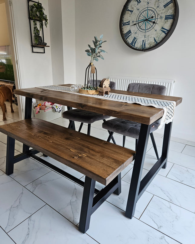 Industrial A Frame Dining table | UK Made