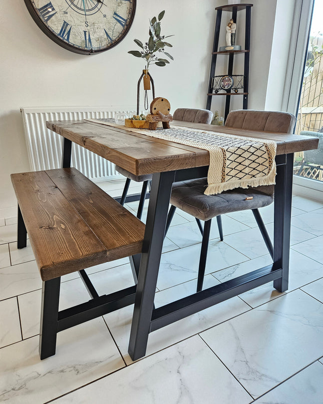 Industrial A Frame Dining table | UK Made