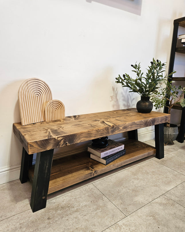 Farmhouse style TV Stand, Rustic solid wood tv unit, Quality handmade media unit