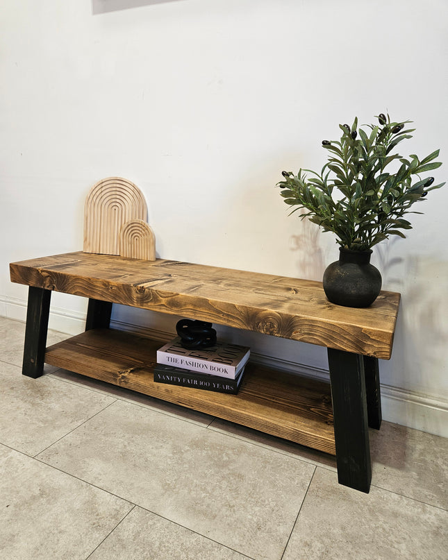 Farmhouse style TV Stand, Rustic solid wood tv unit, Quality handmade media unit