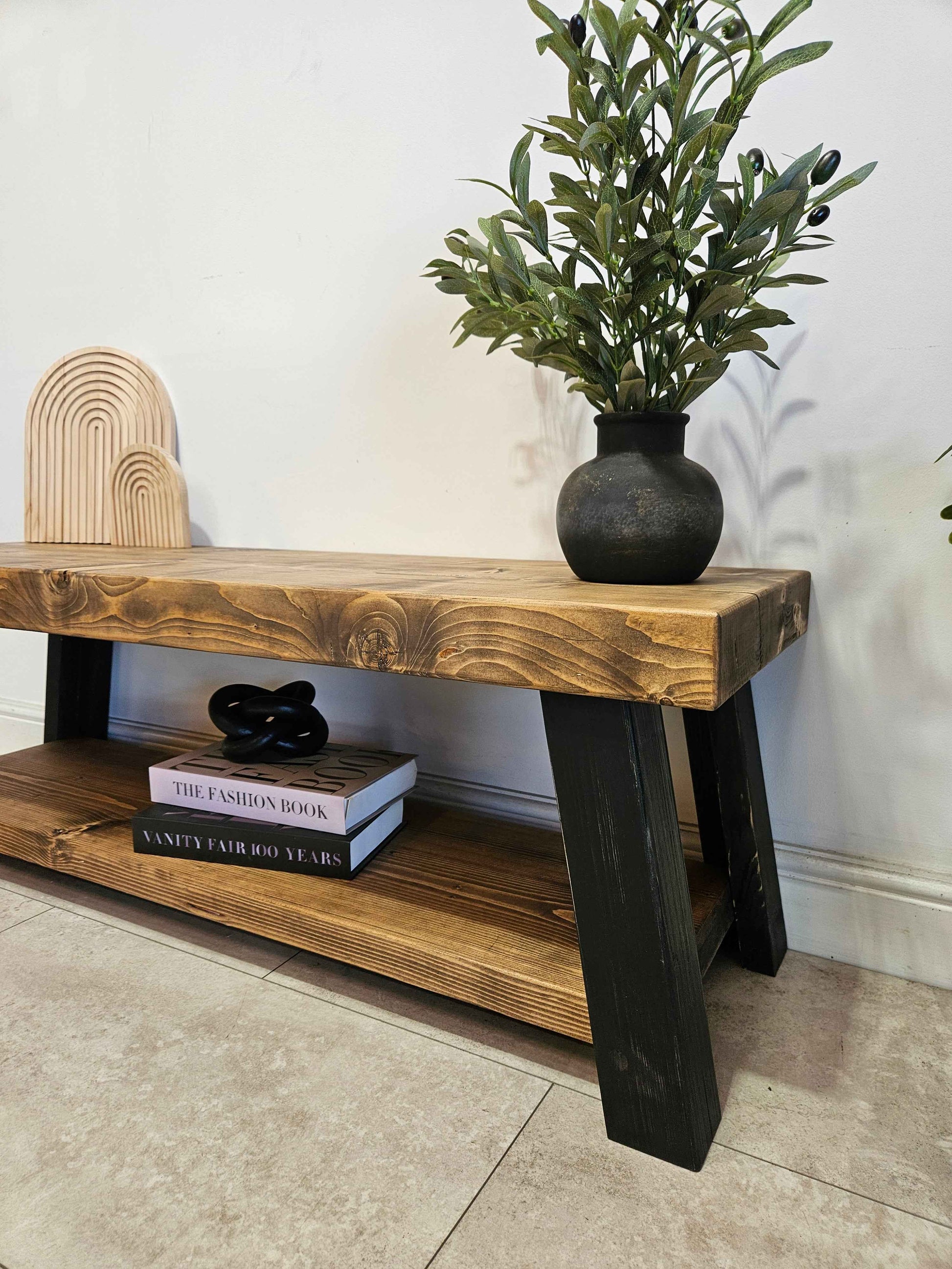 Rustic farmhouse shoe rack, Solid handmade boot rack, Quality wood shoe storage