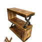 Handmade Rustic Side Table – Solid Wood Accent Table - DK Fabrications