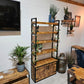 Rustic Industrial Bookshelf – Solid Wood & Metal - DK Fabrications