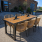 Outdoor dining table/prosecco table