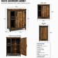 Rustic Vanity Unit – Industrial-Style Bathroom Cabinet for Small Spaces