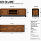 Industrial TV Stand – Metal & Wood Media Console