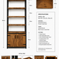 Rustic Industrial Bookshelf – Solid Wood & Metal