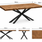 Handmade Dining Table with Spider-Style Legs – Farmhouse Industrial Furniture | UK Made