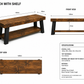 Rustic TV Stand – Handmade Industrial Solid Wood & Steel Media Unit